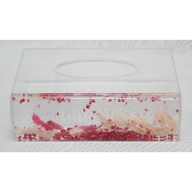 Acryl Flüssigkeit gefüllt Bad-Accessoires Tissue Box (Acryl Flüssigkeit gefüllt Bad-Accessoires Tissue Box)