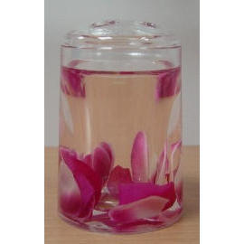 Acrylic liquid filled bathroom accessories toothbrush holder (Acrylic liquid filled bathroom accessories toothbrush holder)