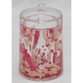 Acrylic liquid filled bathroom accessories cotton box (Acrylic liquid filled bathroom accessories cotton box)