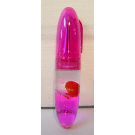 Acrylic liquid filled stationeries Ball point pen (Liquide acrylique papeteries remplis Stylo à bille)