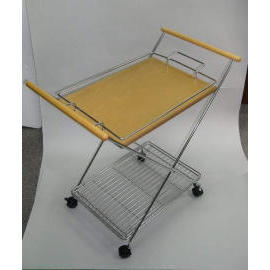 SERVING CART w/double handle (W LE SERVICE CART / double poignée)