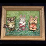 PAPER CLAY MADE FRAME PICTURE (ДОКУМЕНТ ГЛИНИСТЫЕ СДЕЛАНО фоторамку)