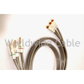 Audio Cable Assembly in 2R-2R Cable and 3R-3R RCA Gold-Plated Cable Types (Audio Cable Assembly in 2R-2R Cable and 3R-3R RCA Gold-Plated Cable Types)