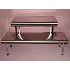 Stainless Steel Self Standing Rectangular Shelf (Stainless Steel Self Standing Rectangular Shelf)