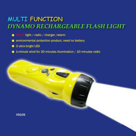 DYNAMO RECHARGEABLE FLASH LIGHT