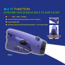 DYNAMO RECHARGEABLE FLASH LIGHT