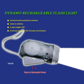 DYNAMO RECHARGEABLE FLASH LIGHT