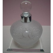 25-17 Glass Perfume Bottle, Lily Design, 30 ml