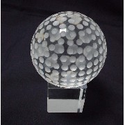 Crystal Golf Ball/Stand (Crystal Ball Golf / Stand)