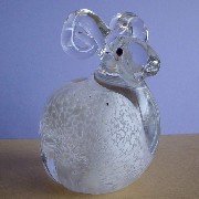 Glass Sheep, White (Verre Moutons, Blanc)