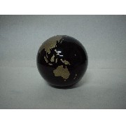 Glass Globe/Black/Gold (Glass Globe / Black / Silver)
