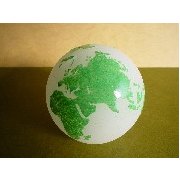 Glass Globe, Green/Frosted (Globe en verre, vert / Frosted)