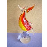 Glass Bird w / Base (Glass Bird w / Base)