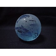 Glass Ball/Blue/Dolphins (Стеклянный шар / синий / Дельфины)