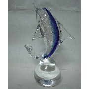 Glass Dolphin, w/Base (Стекло дельфинов, W / База)