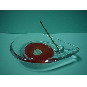 Glass Dripping Shape Plate for Incense Stick (Glass Dripping Shape Plate for Incense Stick)