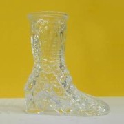 Crystal Glass Vase, Boot