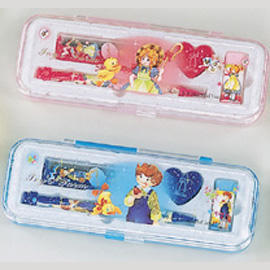 Stationery in pencil case (Stationery in pencil case)