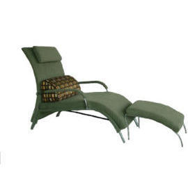 CHAISE LONGUE WITH STOOL (CHAISE LONGUE AVEC TABOURET)