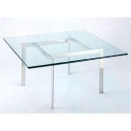 GLASS TOP TABLE (Со стеклянной столешницей ТАБЛИЦА)