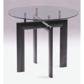 GLASS TOP TABLE (Со стеклянной столешницей ТАБЛИЦА)