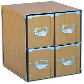 Storage box with 4 cardboard drawers (SL-AP13-ICL)