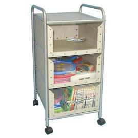 3-tier storage trolley with 3 cardboard drawers (SL-B313A-INN) (3 уровня хранения тележка с 3 ящиками картона (SL-B313A-INN))