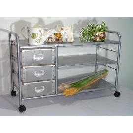 3 Tier storage trolley with 6 PP drawers (SL-IA24-ISL) (3 Tier storage trolley with 6 PP drawers (SL-IA24-ISL))