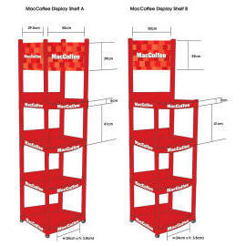 Plastic Shelf Rack - 4 Tier (Пластиковые шельфа R k - 4 уровня)