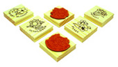 Wooden Rubber Stamp (Flowers) (Деревянный Rubber Stamp (цветы))