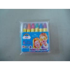 Face and Body Painting Crayons--6 pearl colors type