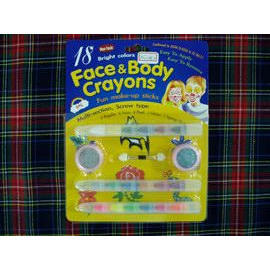 Face and Body Painting Crayons--18 colors multi section screw type (Face and Body Painting Crayons--18 colors multi section screw type)