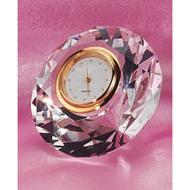 Crystal clock / time piece / quartz (Crystal clock / time piece / quartz)