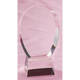 Crystal trophy / award / plaque