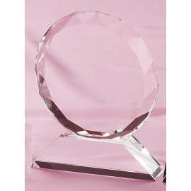 Crystal trophy/award/plaque