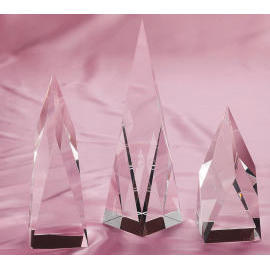 Crystal trophy / award / plaque