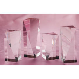 Crystal trophy/award/plaque