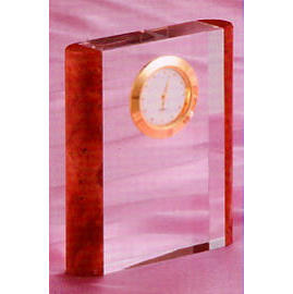 Crystal quartz / time piece / clock (Cristal de quartz / pièce temps / horloge)