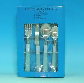 PLASTIC CUTLERY SET A603A-24P (ПЛАСТИКОВЫЕ НОЖЕВЫЕ SET A603A 4P)