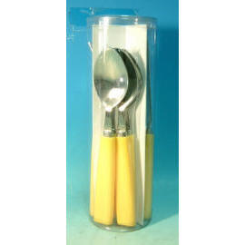 Plastic Flatware set (Пластиковые столовые приборы набора)