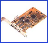 (Via Chipset) 1394 3 Port PCI Card ((Via Chipset) 1394 3-Port PCI Card)
