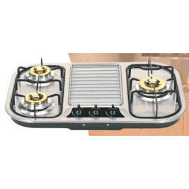 Three gas burners of Euro counter top gas stove (Три газовые горелки Евро счетчик Top газовая)