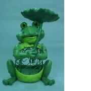 21015 Frog for pot ,candle,bird feeder (21015 Лягушка на горшок, свечи, птица подачи)