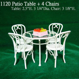 Patio Table/Chair, Miniature (Patio Table/Chair, Miniature)