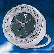 Quartz world time alarm clock