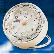 Quartz world time alarm clock