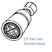 Shower Head - CP Die Cast Shower Head (Душ Начальник - КП Die роли главы душ)