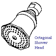 Shower Head - Octagonal Shower Head (Душ руководитель - глава Восьмигранные душ)
