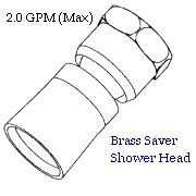 Brass Shower Head - Brass Saver Shower Head (Латунь душем руководитель - Brass Saver душем руководитель)