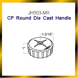 CP Round Zinc Faucet Handle (CP Round Zinc Faucet Handle)